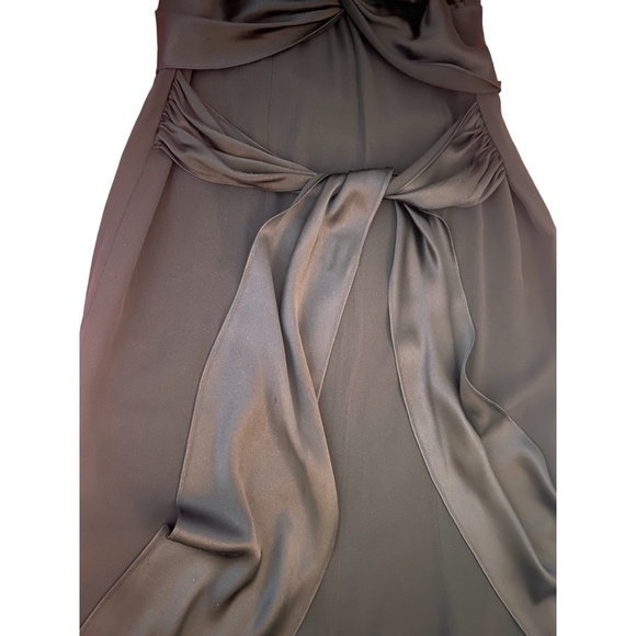 Rickie Freeman for TERI JON – Black Silk Evening Gown – Size 12 - Picture 4 of 6